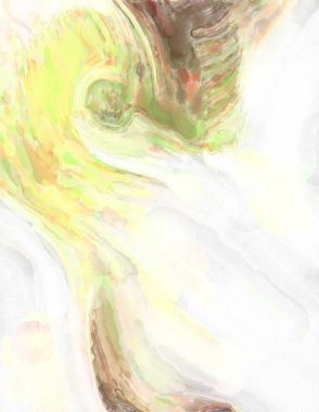 Poster, duvar sanatı, afiş, kart, kitap kapağı veya ambalaj için pastel renkli suluboya resim. Alkol mürekkebini andıran rahatlatıcı fırça darbelerinin modern resmi.