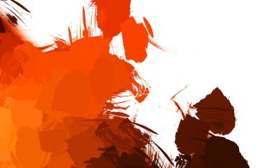 Duvar sanatı Eşsiz ve yaratıcı illüstrasyon. Fırça darbesi ile boyanmış. Renkli fırça darbelerinin soyut arkaplanı. Fırçalanmış canlı duvar kâğıdı. Boyalı sanatsal yaratım.