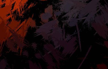 Vahşi fırça darbeleriyle yaratıcı soyut resim. Artistik fırça darbeleriyle donatılmış. Renkli ve canlı bir tasvir. Boyalı sanat.