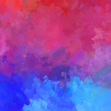 Duvar sanatı Eşsiz ve yaratıcı illüstrasyon. Fırça darbesi ile boyanmış. Renkli fırça darbelerinin soyut arkaplanı. Fırçalanmış canlı duvar kâğıdı. Boyalı sanatsal yaratım.