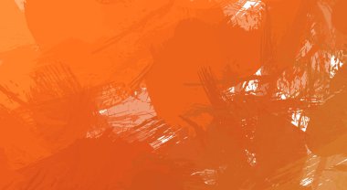 Renkli fırça darbelerinin 2B çizimi. Dekoratif doku resmi. Canlı boya desenli arka plan. Kaotik fırça darbeleri resim.