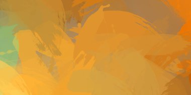 Taranmış Boyalı Soyut Arkaplan. Vahşi kaotik fırça darbeleri. Boya darbeleri. 2D İllüstrasyon. Fırça darbeli resim.