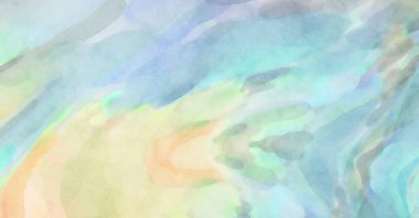 Yumuşak suluboya duvar kağıdı. Hafifçe fırçalanmış renkleri olan sanatsal bir resim. Pastel renkler arkaplana dokunmuş. Soyut duvar sanatı..