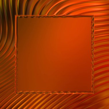 Soyut çerçeveli arkaplan. Renkli, canlı, dalgalı bir duvar kağıdı. Merkezi çerçeveli yaratıcı grafik 2d çizim. Dinamik şekilli modaya uygun sıvı örtüsü.