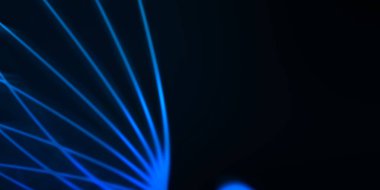 Işık dalgalarının neon renkli soyut tasarımı. Dijital arka plan ve neon ışığı parlama efekti. Parlak ışınlar duvar kağıdı.