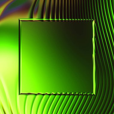 Soyut çerçeveli arkaplan. Renkli, canlı, dalgalı bir duvar kağıdı. Merkezi çerçeveli yaratıcı grafik 2d çizim. Dinamik şekilli modaya uygun sıvı örtüsü.