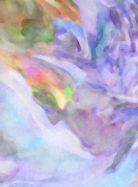 El yapımı sürreal soyut desenli suluboya. Modern sanatsal resim. 2D çizim. Arkaplan boyası karışımı. Yaratıcı duvar sanatı. Çağdaş sanat