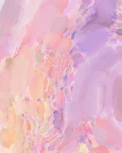 Watercolor Abstract Painting Pastel Colors Soft Color Painted Illustration Calming — Stock Photo, Image