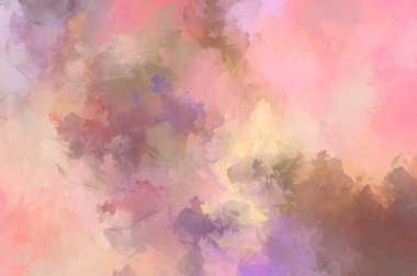 Sanatsal soyut arkaplan. Doku boyalı duvar kağıdı. Boya darbeleriyle yaratıcı bir illüstrasyon. Fırça desenli resim.