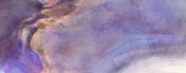 2D çizim. Sanatsal arkaplan resmi. Tablo üzerinde soyut resim. Çağdaş sanat. El yapımı resim. Renkli doku. Modern sanat eserleri. Yüzeyde suluboya fırça darbeleriyle boyama.