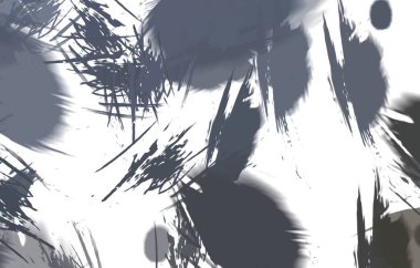 Renkli fırça darbelerinin 2B çizimi. Dekoratif doku resmi. Canlı boya desenli arka plan. Kaotik fırça darbeleri resim.