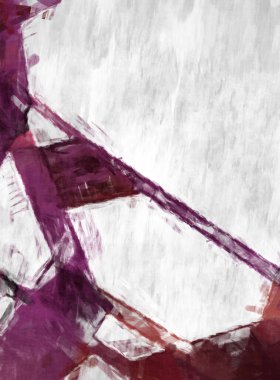 Soyut arkaplanda pürüzlü fırça darbeleri. Fırça boyası. Renkli boya darbeleri. Eşsiz duvar sanatı. Tuvaldeki modern sanat. Renkli çağdaş sanat eserleri. 