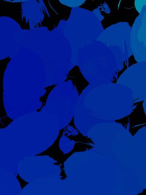 Duvar sanatı Eşsiz ve yaratıcı illüstrasyon. Fırça darbesi ile boyanmış. Renkli fırça darbelerinin soyut arkaplanı. Fırçalanmış canlı duvar kâğıdı. Boyalı sanatsal yaratım.