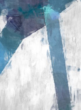 Soyut arkaplanda pürüzlü fırça darbeleri. Fırça boyası. Renkli boya darbeleri. Eşsiz duvar sanatı. Tuvaldeki modern sanat. Renkli çağdaş sanat eserleri. 