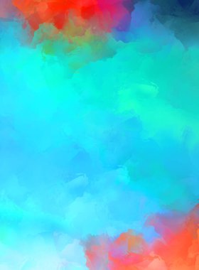 Renkli fırça darbelerinin soyut arkaplanı. fırçalanmış canlı duvar kağıdı. resmedilmiş sanat eseri. Eşsiz ve yaratıcı illüstrasyon.