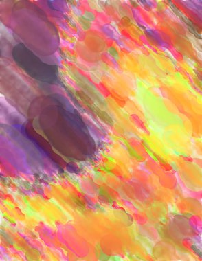 Çağdaş sanat. El yapımı resim. Modern sanat eserleri. Yüzeyde suluboya fırça darbeleriyle resim yapmak. 2D çizim. Sanatsal arkaplan resmi. Tablo üzerinde soyut resim. Renkli doku.