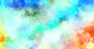 Sanatsal soyut arkaplan. Doku boyalı duvar kağıdı. Boya darbeleriyle yaratıcı bir illüstrasyon. Fırça desenli resim.