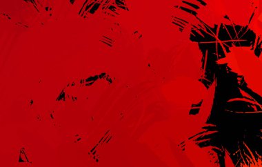 Vahşi fırça darbeleriyle yaratıcı soyut resim. Artistik fırça darbeleriyle donatılmış. Renkli ve canlı bir tasvir. Boyalı sanat.