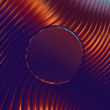 Soyut çerçeveli arkaplan. Renkli, canlı, dalgalı bir duvar kağıdı. Merkezi çerçeveli yaratıcı grafik 2d çizim. Dinamik şekilli modaya uygun sıvı örtüsü.