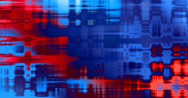 Soyut arkaplan. Yaşlanmış grunge dokusunda geometrik elementler. Farklı renk desenli grafiksel illüstrasyon.