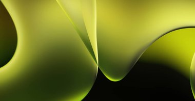 Soyut arkaplan. Değişken renk değişim dalgaları, dinamik hareketlerle. Işık dalgalarının neon renkli soyut tasarımı. Duvar kağıdı, afiş, arkaplan, kart, kitap illüstrasyonu, web sitesi.