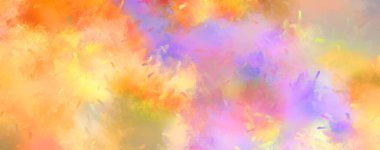 Sanatsal soyut arkaplan. Doku boyalı duvar kağıdı. Boya darbeleriyle yaratıcı bir illüstrasyon. Fırça desenli resim.