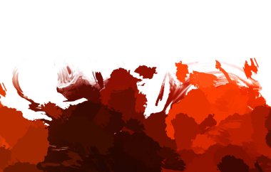 Taranmış Boyalı Soyut Arkaplan. Vahşi kaotik fırça darbeleri. Boya darbeleri. 2D İllüstrasyon. Fırça darbeli resim. 