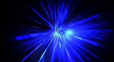 Fütürist mercek patlaması. Parlayan parçacıkları ve çizgileri olan ışık patlaması yıldızı. Güzel soyut ışın arkaplanı.