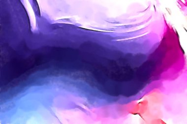 Soyut arkaplanda pürüzlü fırça darbeleri. Fırça boyası. Renkli boya darbeleri. Eşsiz duvar sanatı. Tuvaldeki modern sanat. Renkli çağdaş sanat eserleri. 