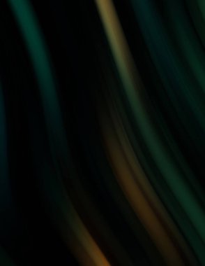 Siyah arka planda renkli düz çizgiler. Sıvı ve sıvı renkli dalgalar karanlıkta akıyor. Duvar kağıdı, afiş, arkaplan, kart, kitap, kapak, poster, afiş, broşür