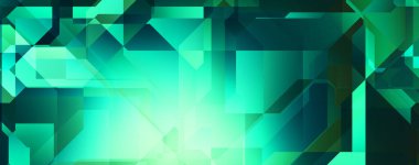 Soyut geometrik duvar kağıdı. Geometrik renkli şekiller. Çokgen arka plan. Bir teknolojinin dijital illüstrasyonuName.