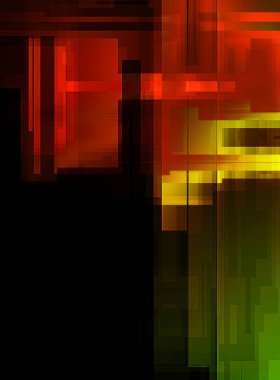 Fütürist soyut geometrik duvar kağıdı. Geometrik renkli şekiller. Dikdörtgen şekilli arka plan. Bir teknolojinin dijital illüstrasyonuName.