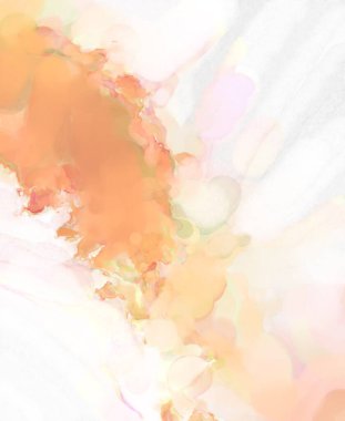 2D çizim. Sanatsal arkaplan resmi. Tablo üzerinde soyut resim. Çağdaş sanat. El yapımı resim. Renkli doku. Modern sanat eserleri. Yüzeyde suluboya fırça darbeleriyle boyama.