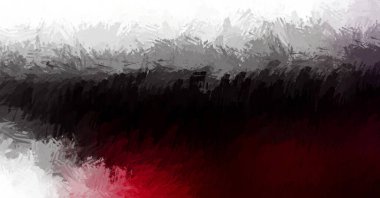 Canlı fırça darbeleriyle boyanmış. Renkli desenli resim. Fırçalanmış duvar kağıdını boya.