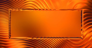 Soyut çerçeveli arkaplan. Renkli, canlı, dalgalı bir duvar kağıdı. Merkezi çerçeveli yaratıcı grafik 2d çizim. Dinamik şekilli modaya uygun sıvı örtüsü.