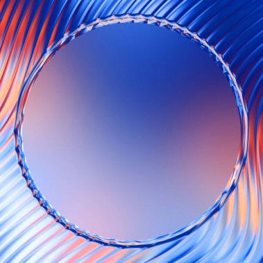 Soyut çerçeveli arkaplan. Renkli, canlı, dalgalı bir duvar kağıdı. Merkezi çerçeveli yaratıcı grafik 2d çizim. Dinamik şekilli modaya uygun sıvı örtüsü.