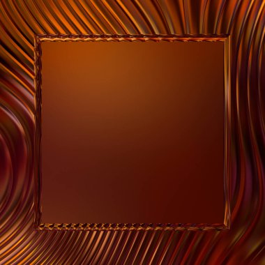 Soyut çerçeveli arkaplan. Renkli, canlı, dalgalı bir duvar kağıdı. Merkezi çerçeveli yaratıcı grafik 2d çizim. Dinamik şekilli modaya uygun sıvı örtüsü.