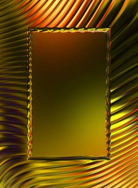 Soyut çerçeveli arkaplan. Renkli, canlı, dalgalı bir duvar kağıdı. Merkezi çerçeveli yaratıcı grafik 2d çizim. Dinamik şekilli modaya uygun sıvı örtüsü.