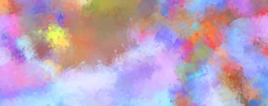 Renkli fırça darbelerinin soyut arkaplanı. fırçalanmış canlı duvar kağıdı. resmedilmiş sanat eseri. Eşsiz ve yaratıcı illüstrasyon.