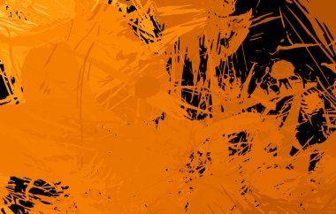 Sanatsal soyut arkaplan. Doku boyalı duvar kağıdı. Boya darbeleriyle yaratıcı bir illüstrasyon. Fırça desenli resim.