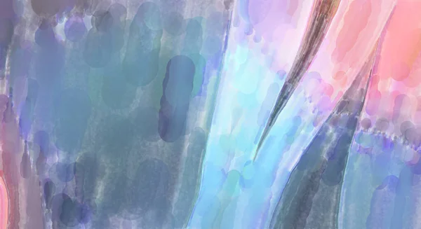 Moderne Penseelstreken Schilderen Aquarel Abstract Schilderen Met Pastelkleuren Zachte Kleur — Stockfoto