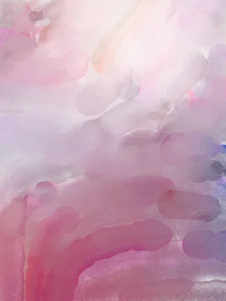 Watercolor Abstract Painting Pastel Colors Soft Color Painted Illustration Calming — Stock Photo, Image