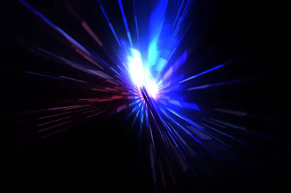 Φουτουριστικό Φακό Φωτοβολίδα Φως Αστέρι Έκρηξη Λαμπερό Σωματίδια Και Γραμμές — Φωτογραφία Αρχείου