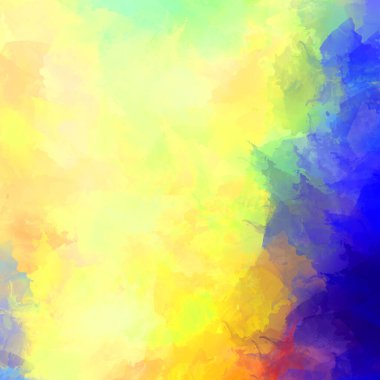 Canlı fırça darbeleriyle boyanmış. Renkli desenli resim. Fırçalanmış duvar kağıdını boya.