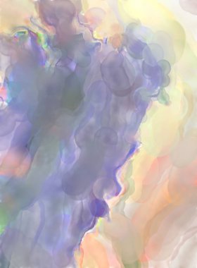 Modern fırça darbeleri. Pastel renklerde suluboya resim. Poster, duvar sanatı, afiş, kart, kitap kapağı veya ambalaj için sakinleştirici kompozisyonun yumuşak renkli çizimi. 