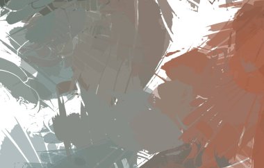 Sanatsal soyut arkaplan. Doku boyalı duvar kağıdı. Boya darbeleriyle yaratıcı bir illüstrasyon. Fırça desenli resim.