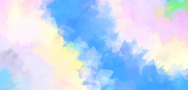 Renkli fırça darbelerinin soyut arkaplanı. fırçalanmış canlı duvar kağıdı. resmedilmiş sanat eseri. Eşsiz ve yaratıcı illüstrasyon.