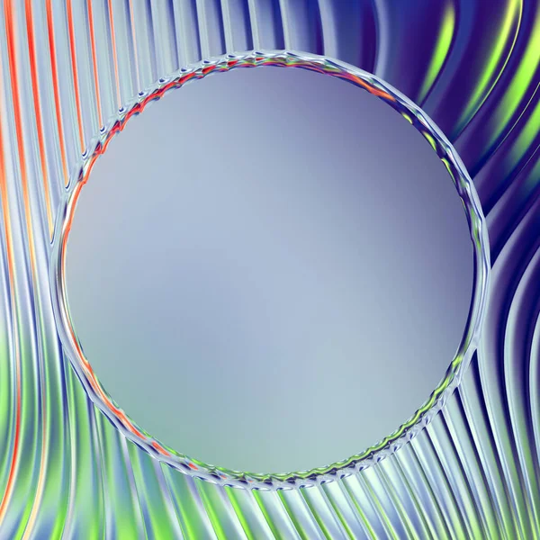 Soyut çerçeveli arkaplan. Renkli, canlı, dalgalı bir duvar kağıdı. Merkezi çerçeveli yaratıcı grafik 2d çizim. Dinamik şekilli modaya uygun sıvı örtüsü.