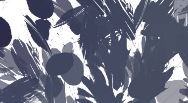 Renkli fırça darbelerinin 2B çizimi. Dekoratif doku resmi. Canlı boya desenli arka plan. Kaotik fırça darbeleri resim.