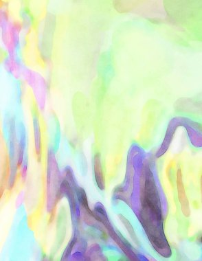 2D çizim. Sanatsal arkaplan resmi. Tablo üzerinde soyut resim. Çağdaş sanat. El yapımı resim. Renkli doku. Modern sanat eserleri. Yüzeyde suluboya fırça darbeleriyle boyama.